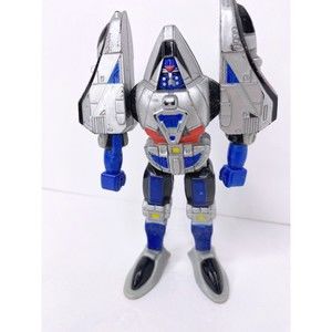 Vintage Bandai Power Rangers 2000 Time Force 5.5" Blue Mode Megazord  China